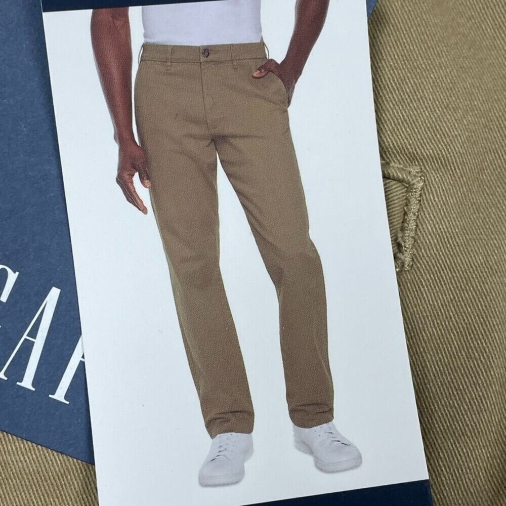 Gap Mens Straight Fit Khakis 40x32 Sand Beige Chinos a1473